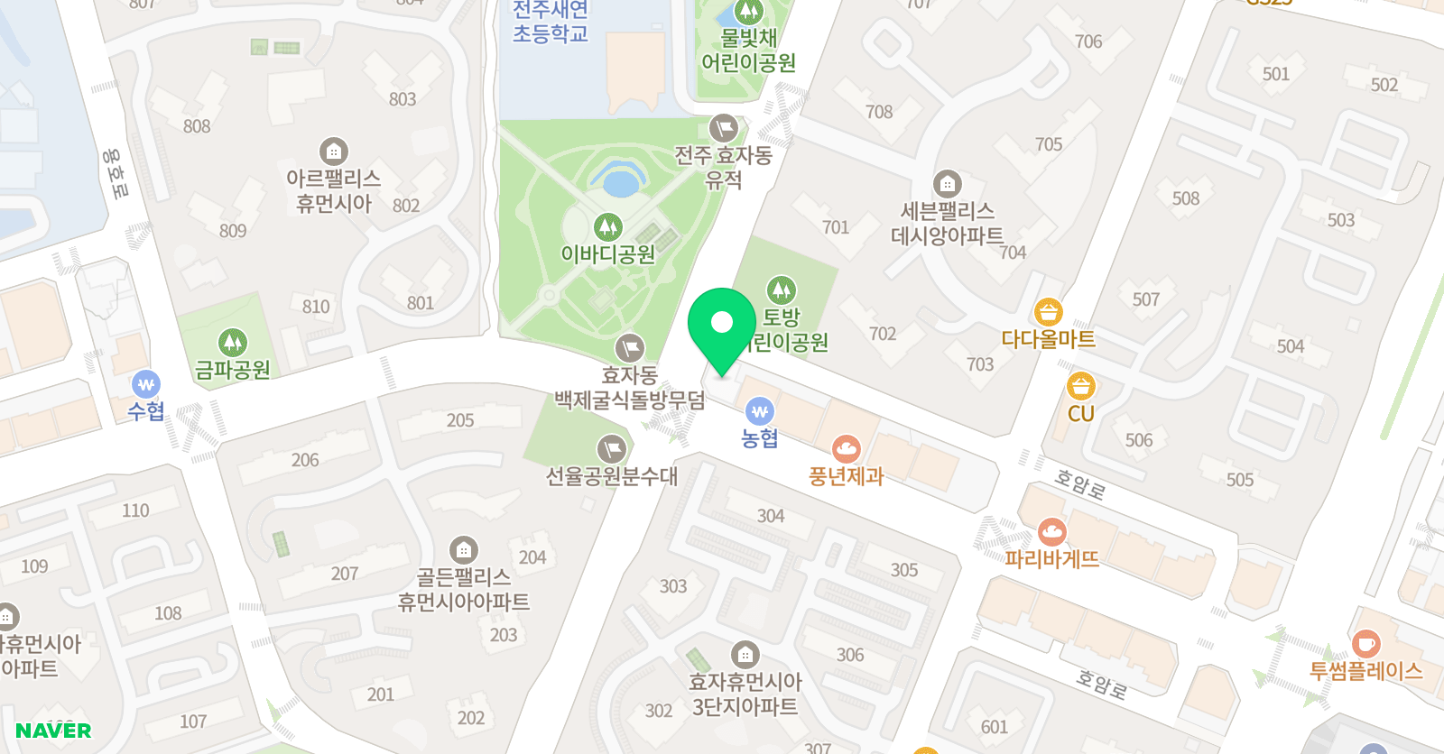 GnB어학원 휴먼캠퍼스 위치