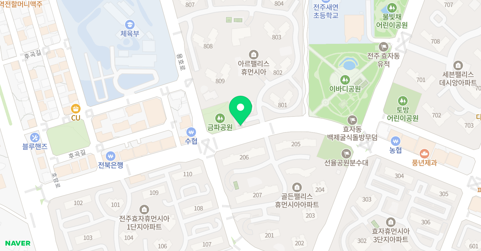 뮤엠 영어 새연초점 위치