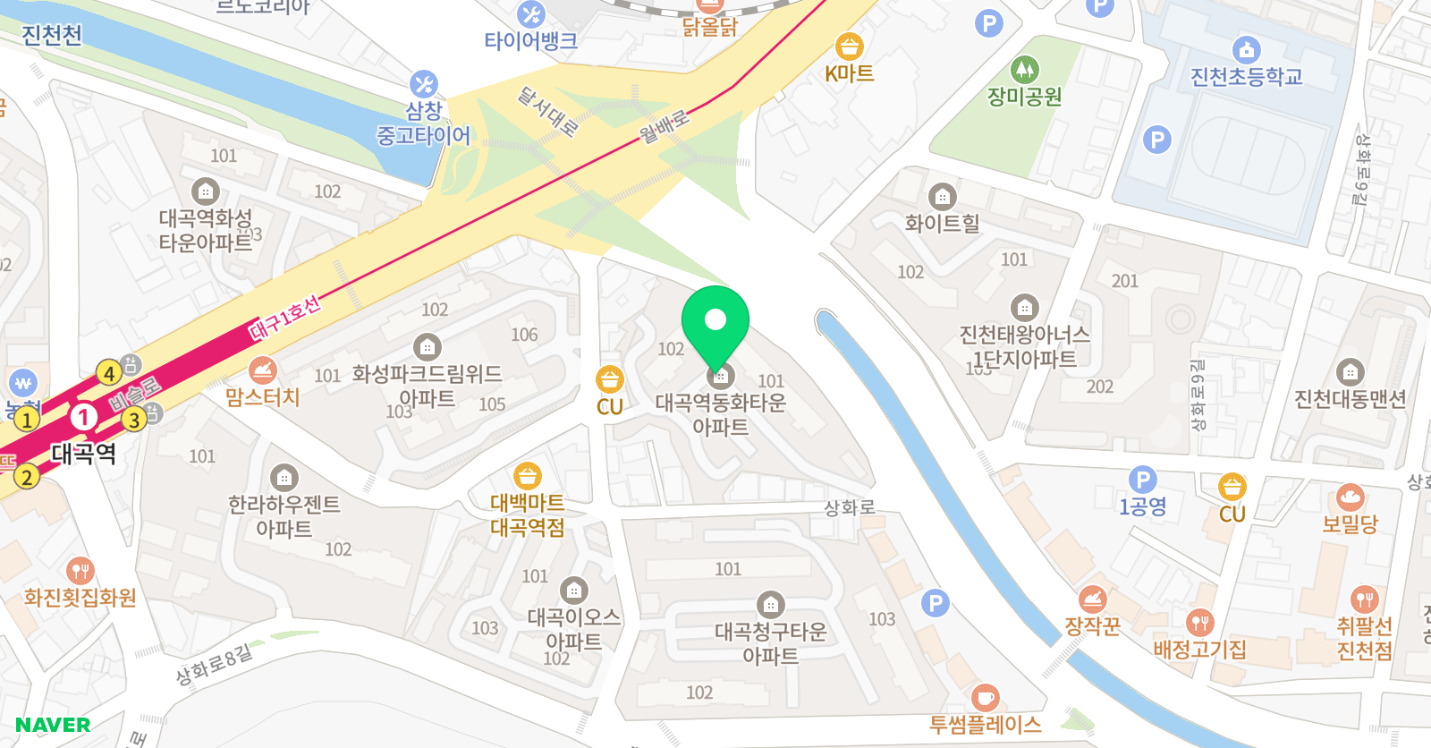 오늘은그림 학원 위치