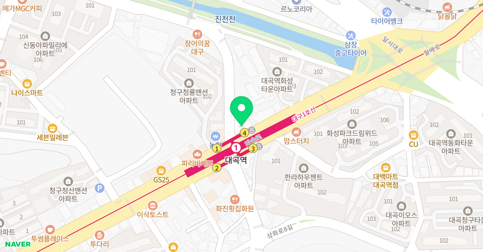 EiE 고려대 어학원 대구유천캠퍼스 위치