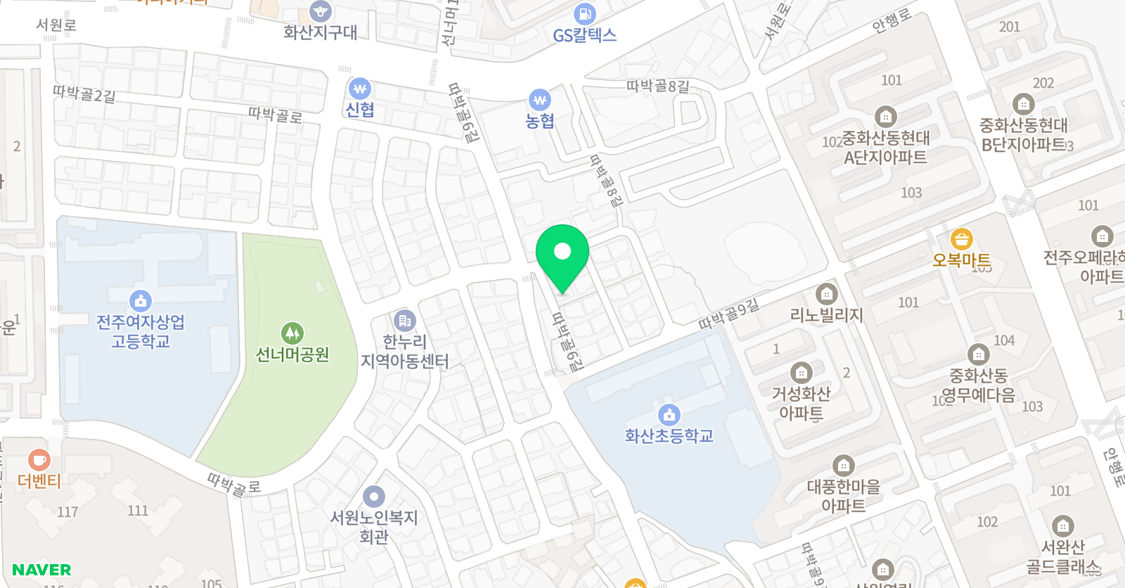 리드인독서중심 국어학원 화산점 위치