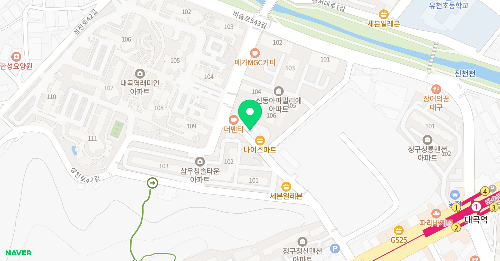 윤선생IGSE아카데미 대구화원에이블 위치