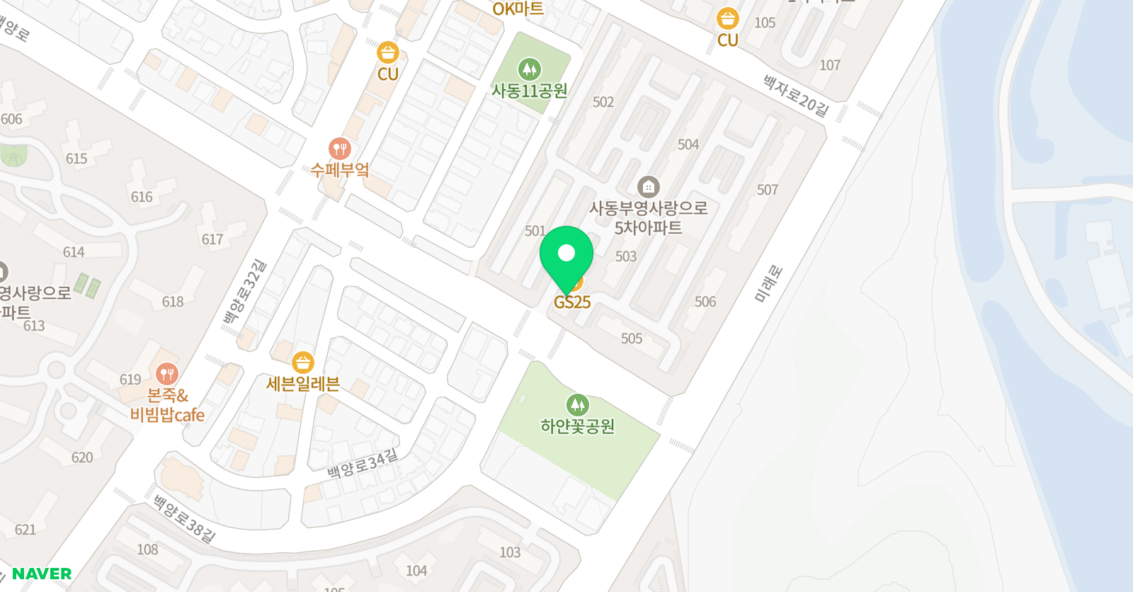 바른SEM 수학 위치