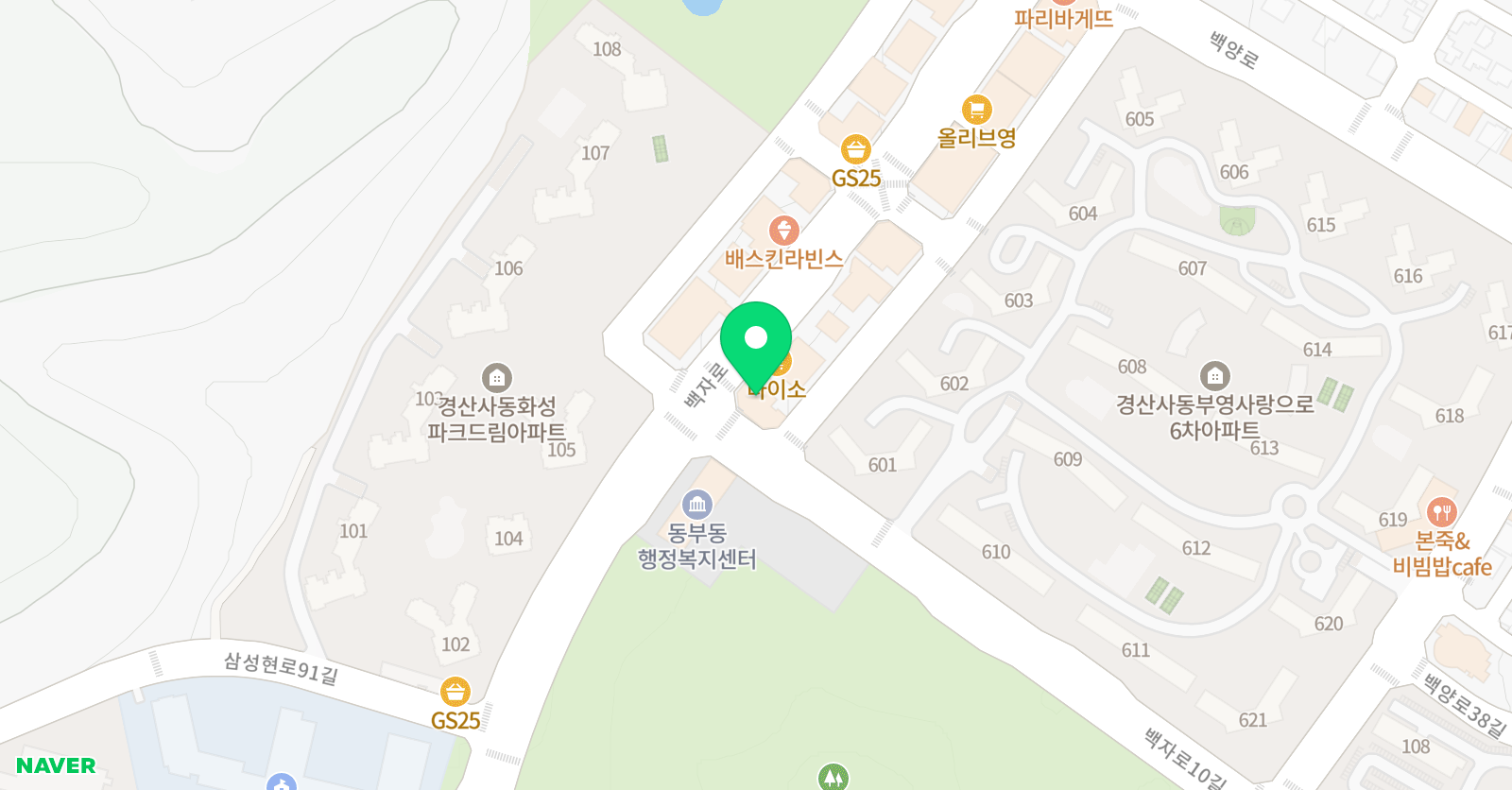 사동점 와와학습코칭학원 위치