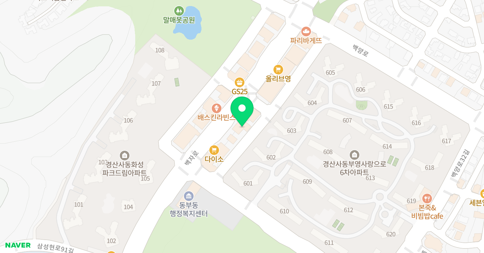 위너 수학학원 위치