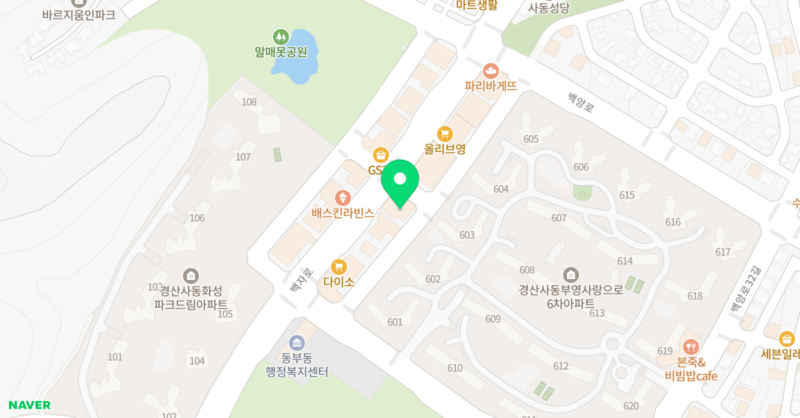 디엠 수학과학학원 위치
