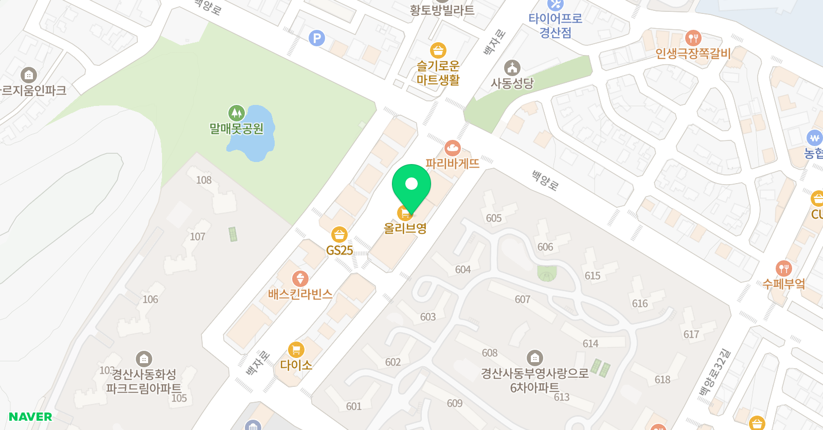 수학의지음 학원 위치