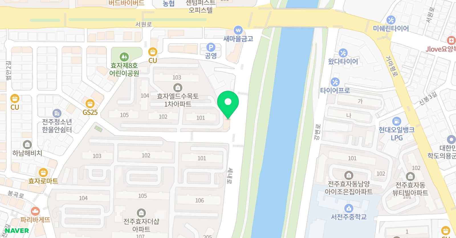 상무 태권도 위치