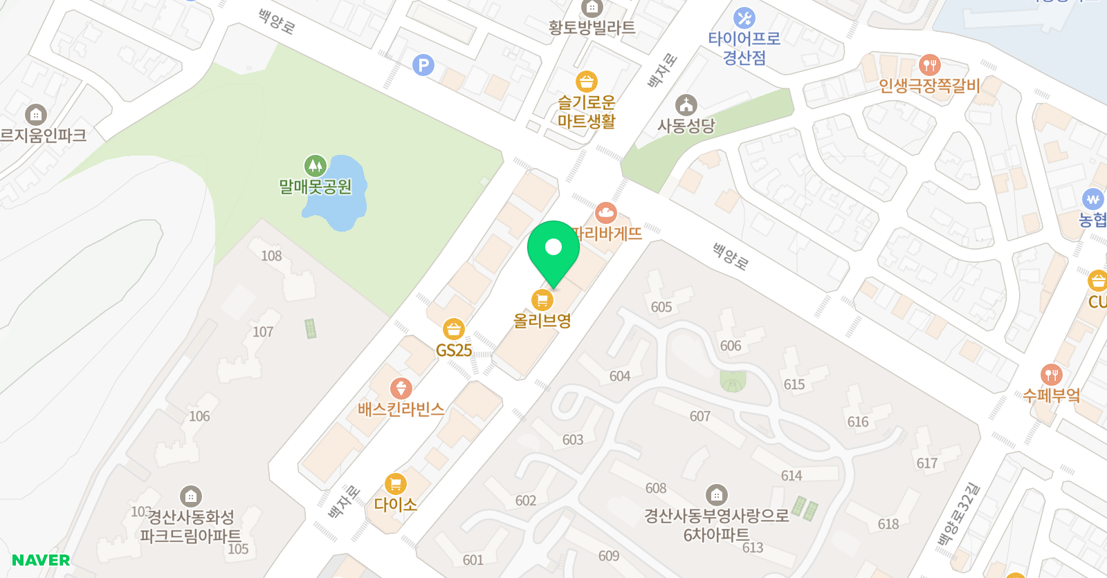 한수위 수학학원 사동캠퍼스 위치