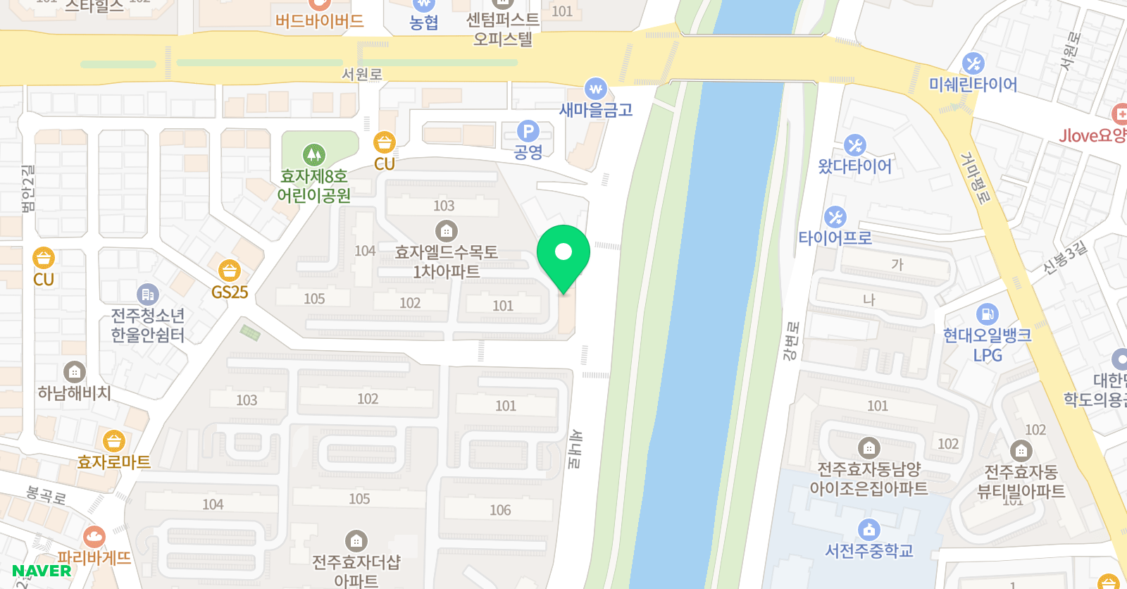 감탄 수학전문학원 위치
