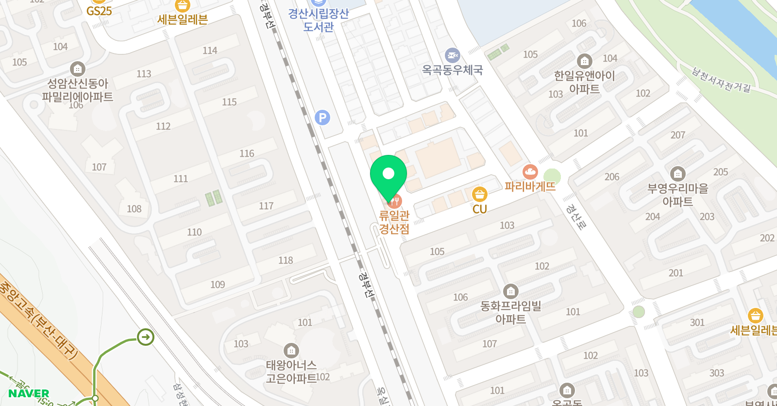 한울 수학학원 위치