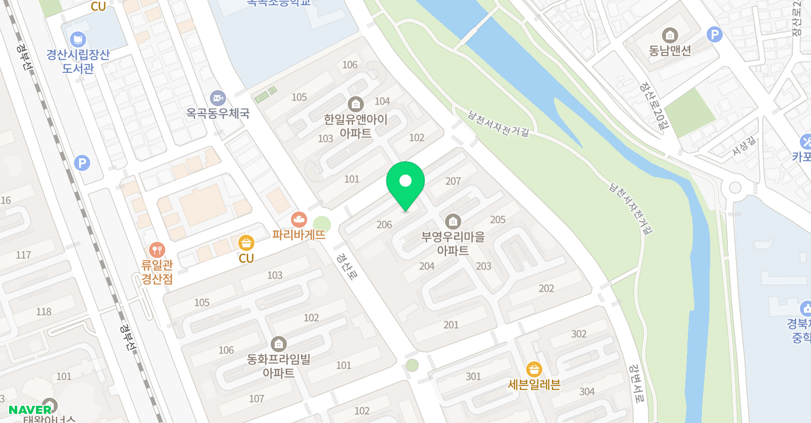 이젠 수학 옥곡부영학습관 위치