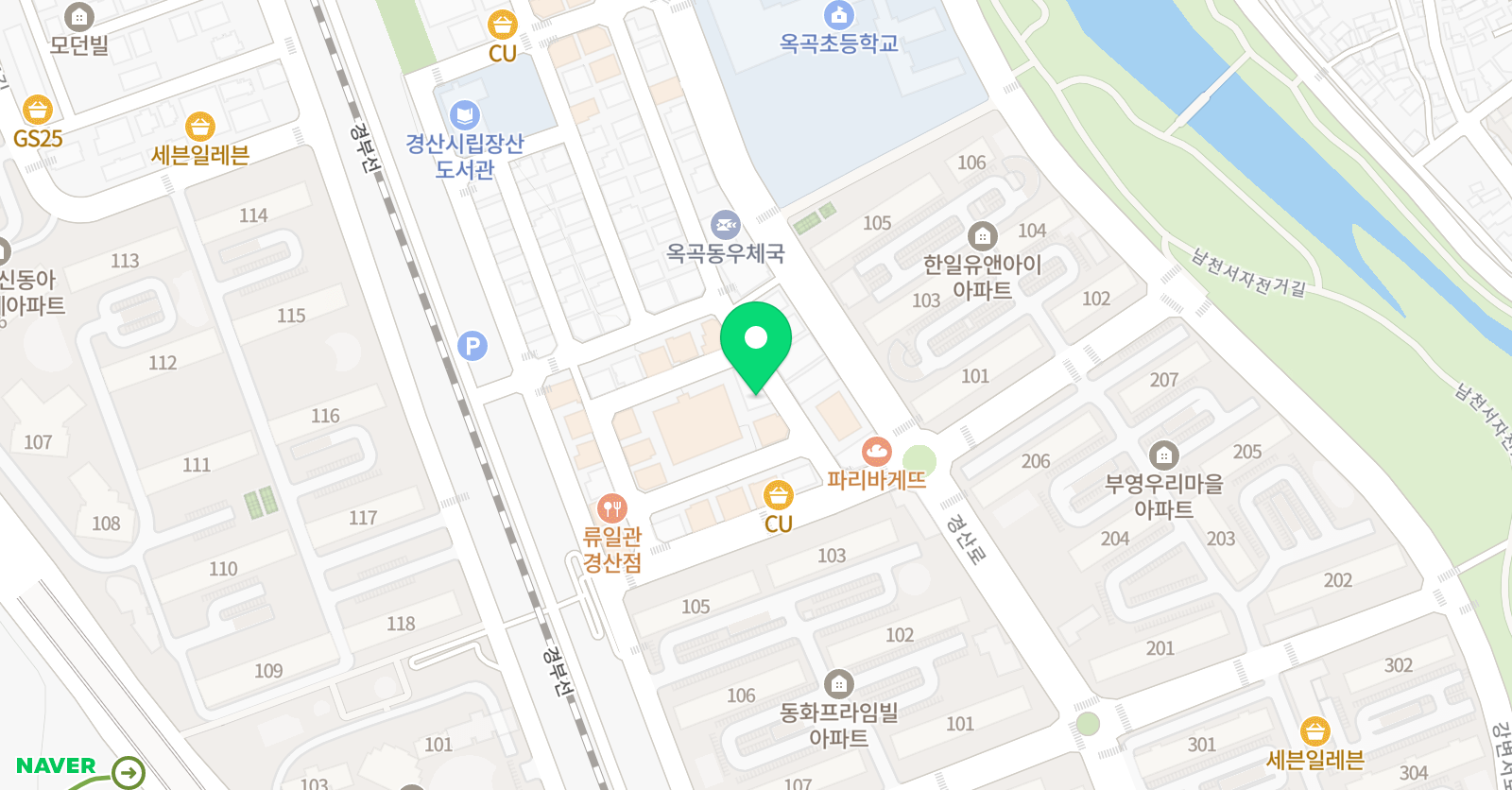 리드인 엠베스트SE 안스쿨 옥곡점 위치