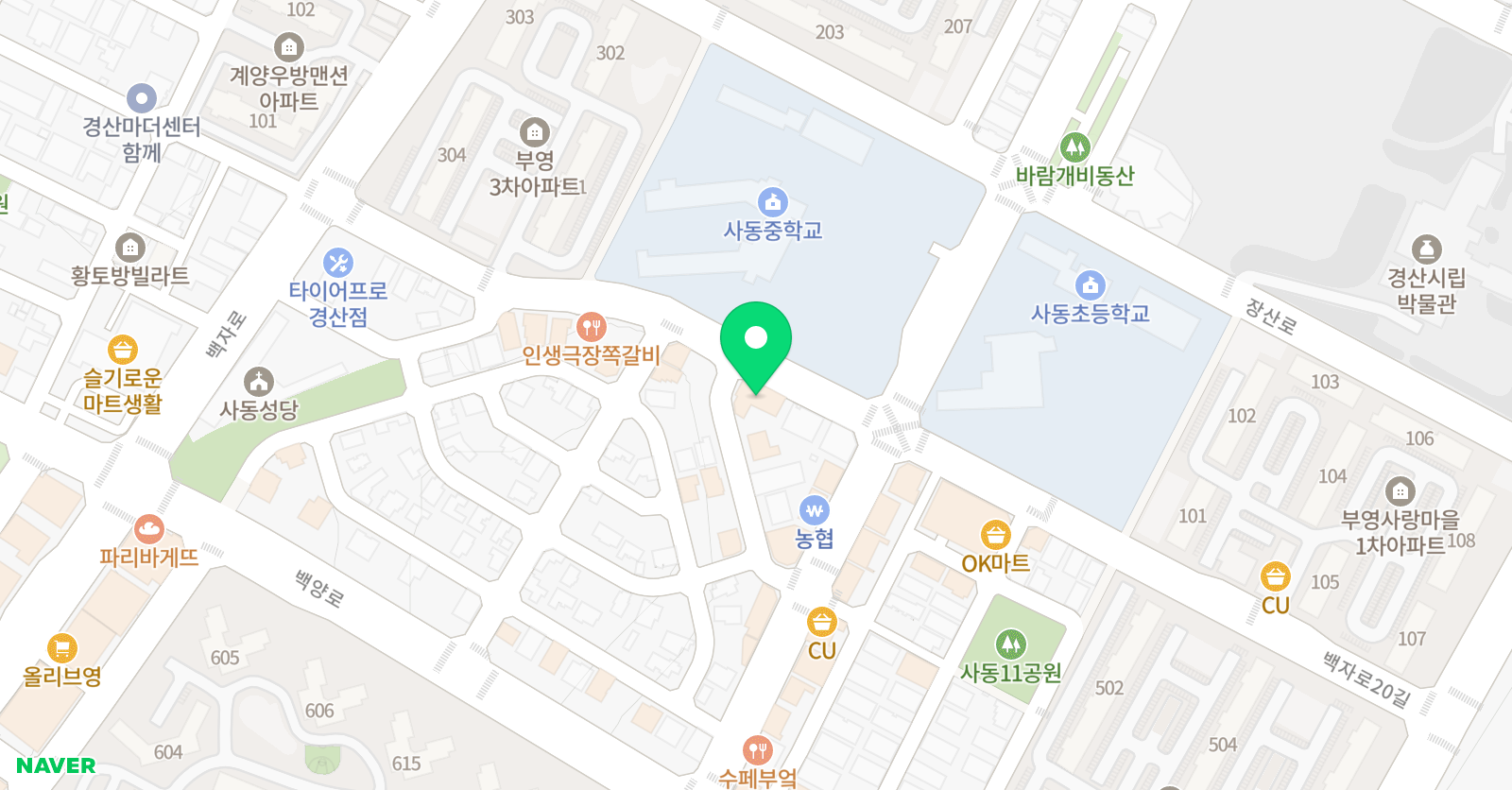라온 수학 위치