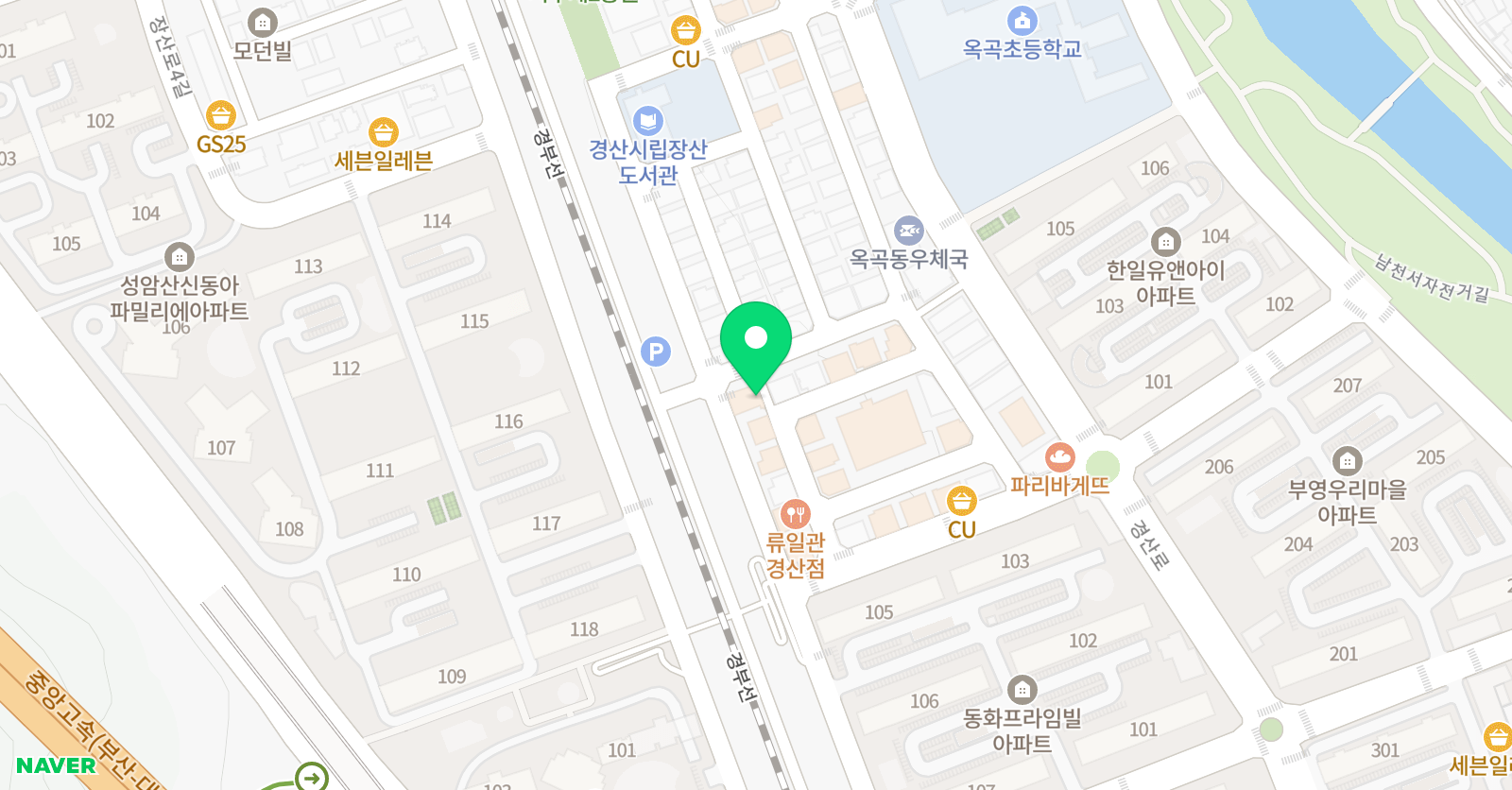 경산그릿수학영어학원 위치