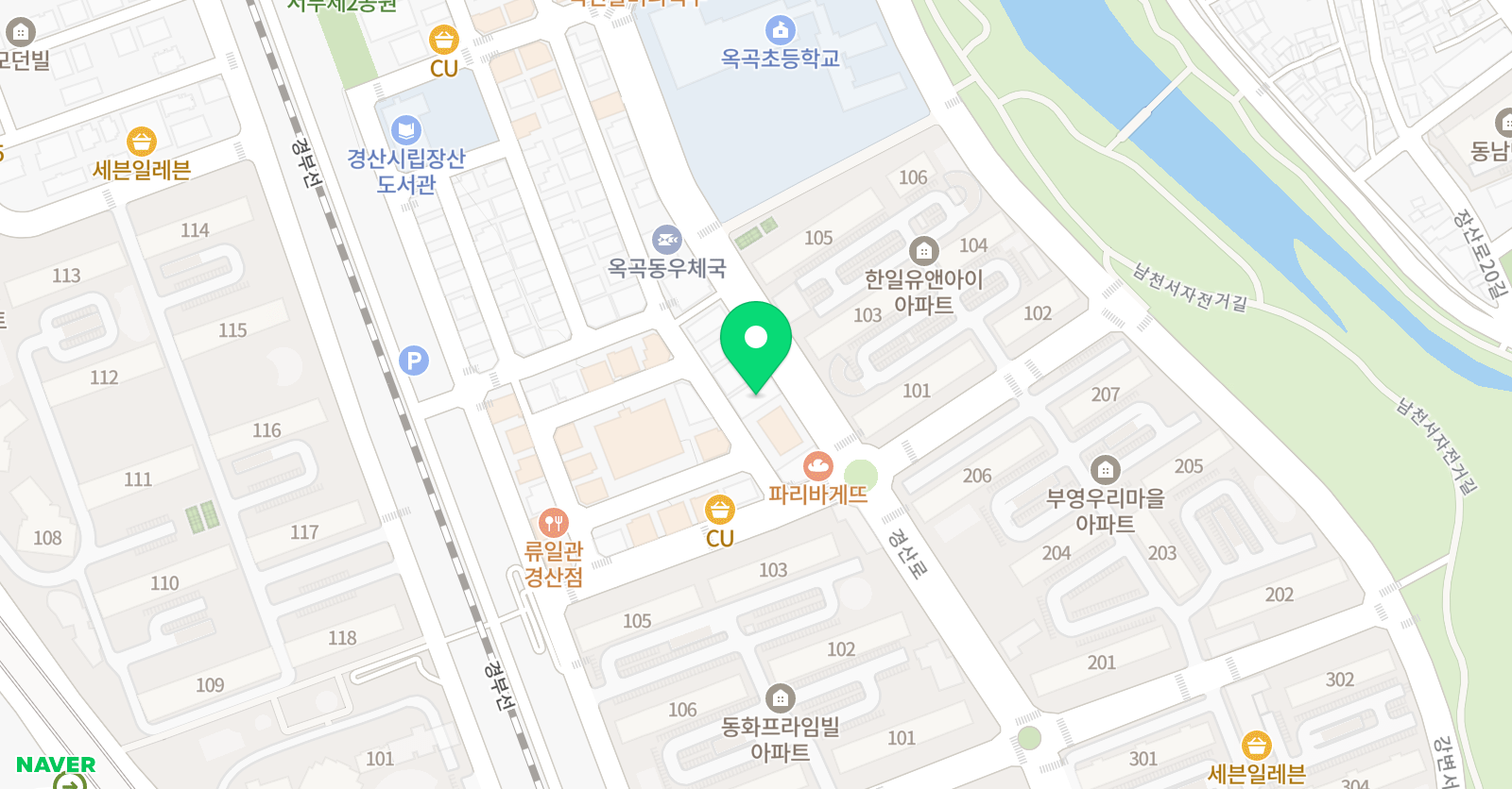 하이원 수학 과학 학원 위치