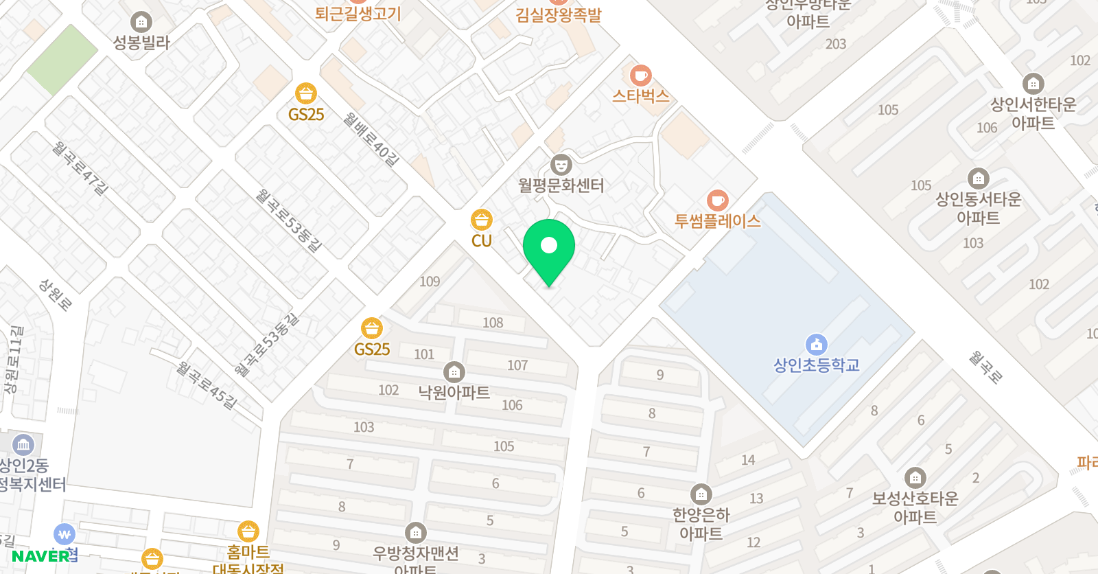 점프윙스 줄넘기클럽 상인점 위치
