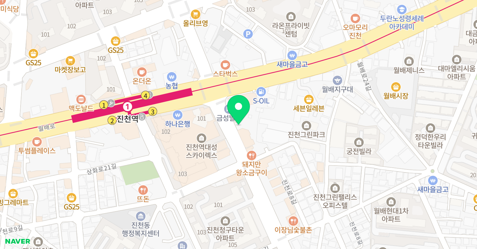 장원한자 위치