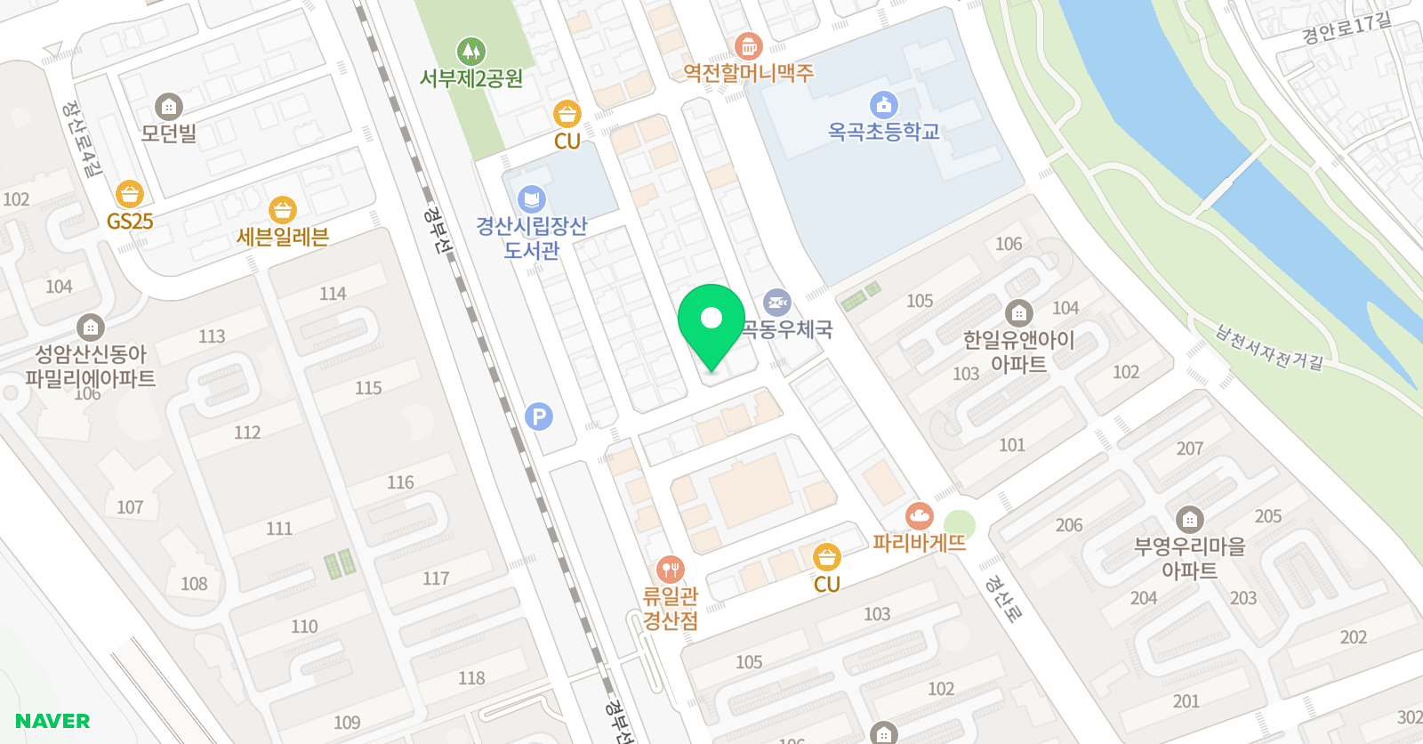 닥터박 수학학원 2관 위치