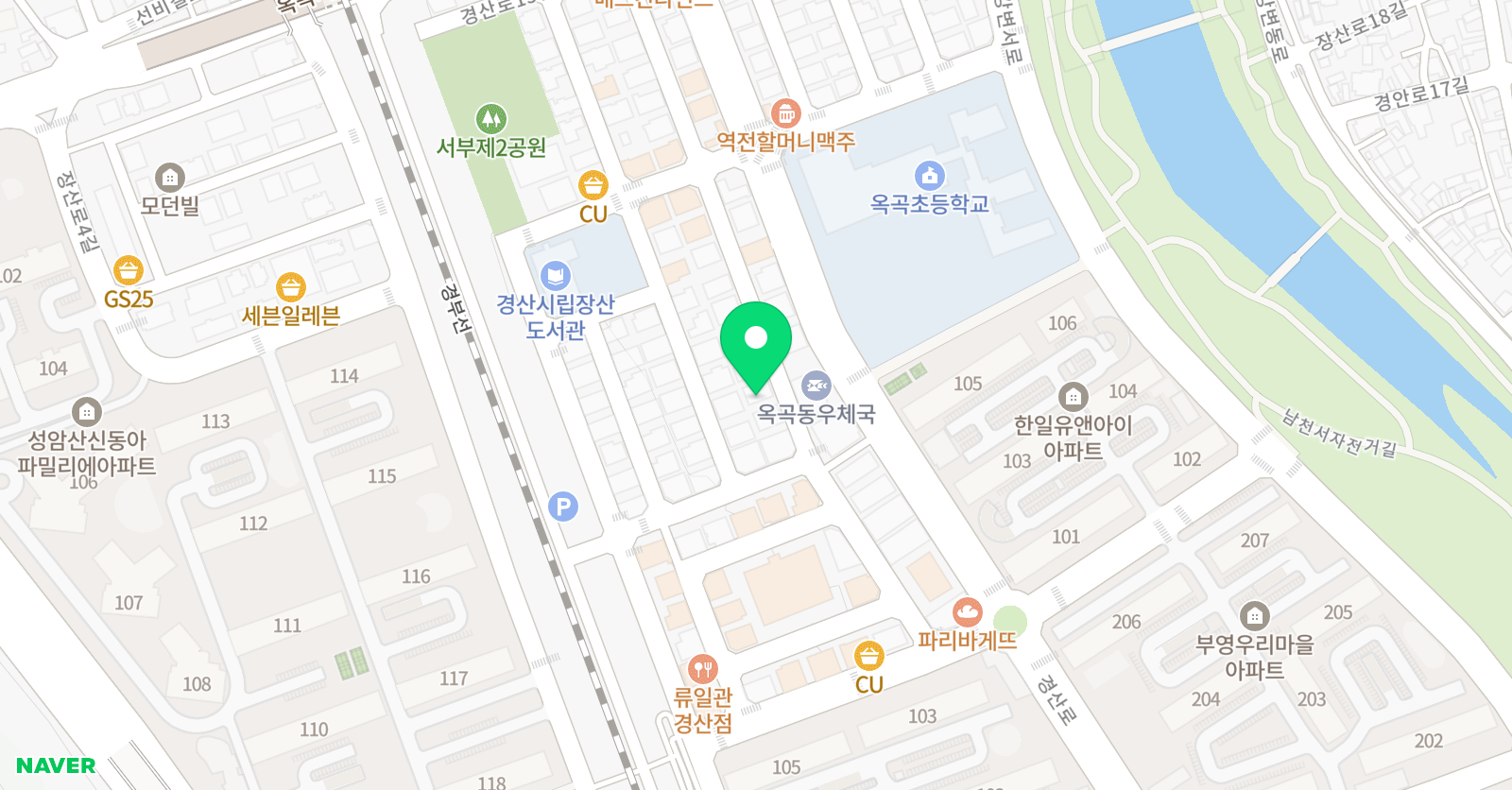 아트앤하트 경산서부점 위치