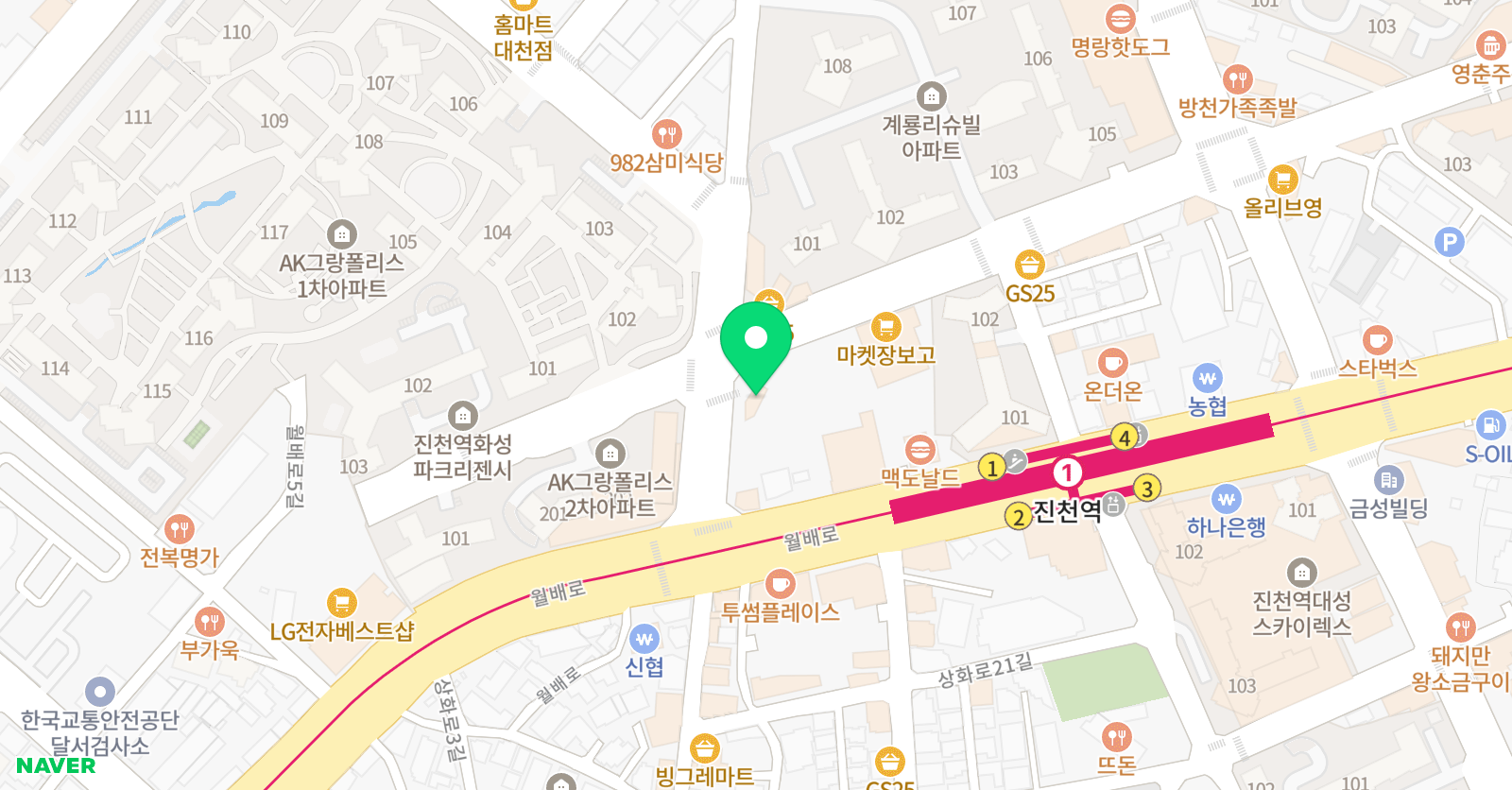 에이스 바둑학원 위치