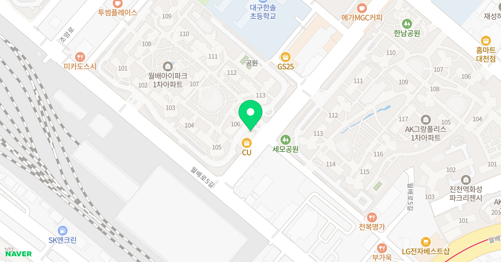 주아트미술 위치
