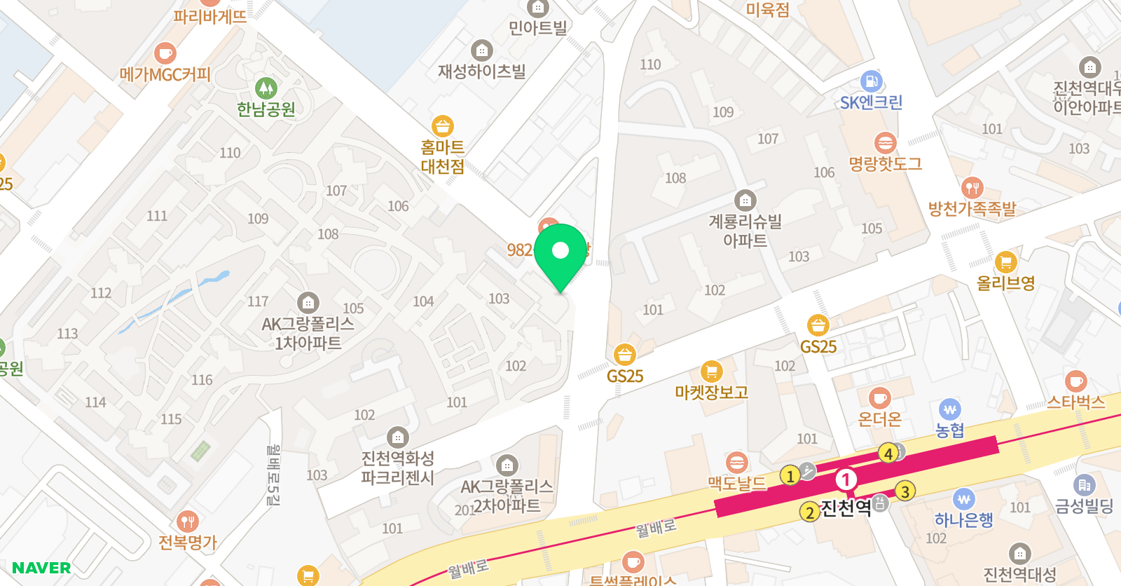 차 수학 유천교습소 위치