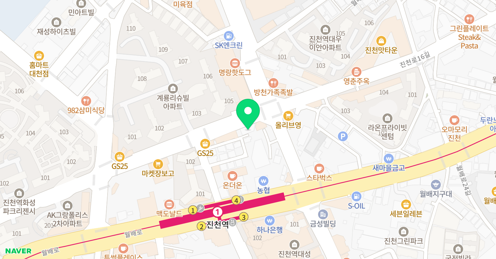 수학의 신호 위치