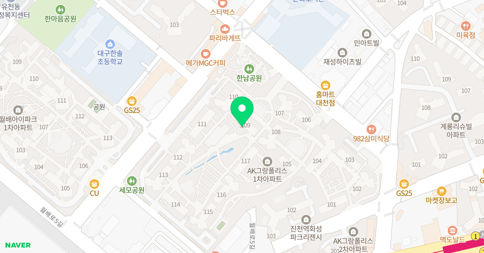 위드북트리 학원 위치