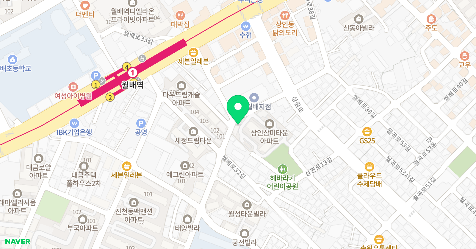 복싱핏 월배점 위치