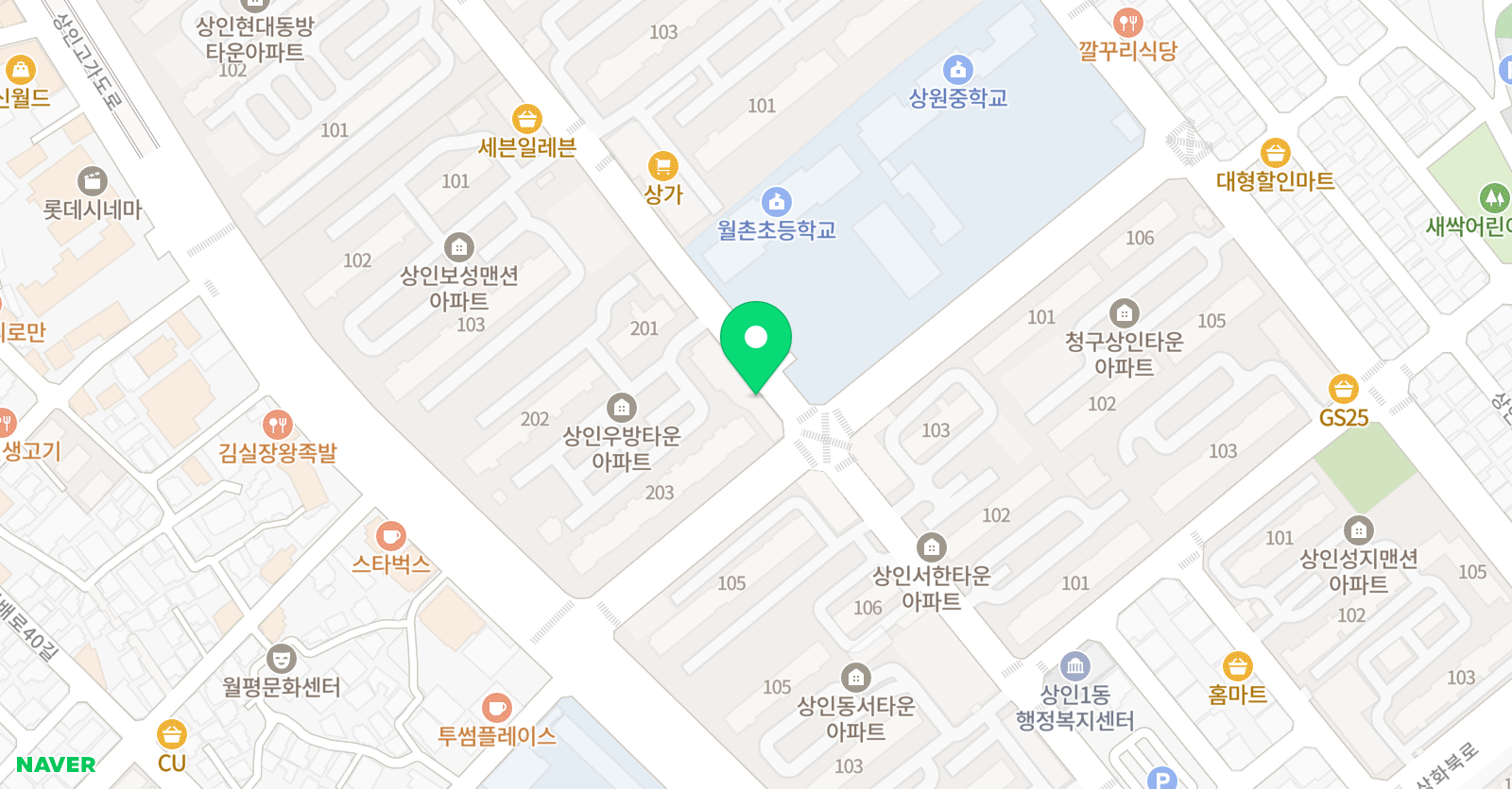 월촌 피아노의 숲 음악학원 위치
