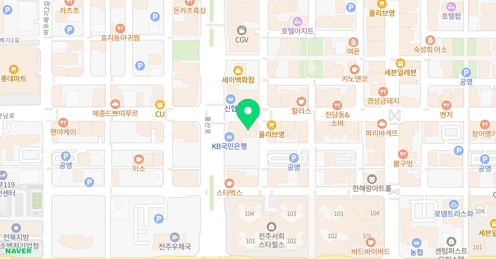 미술로생각하기 전주효자센터 위치