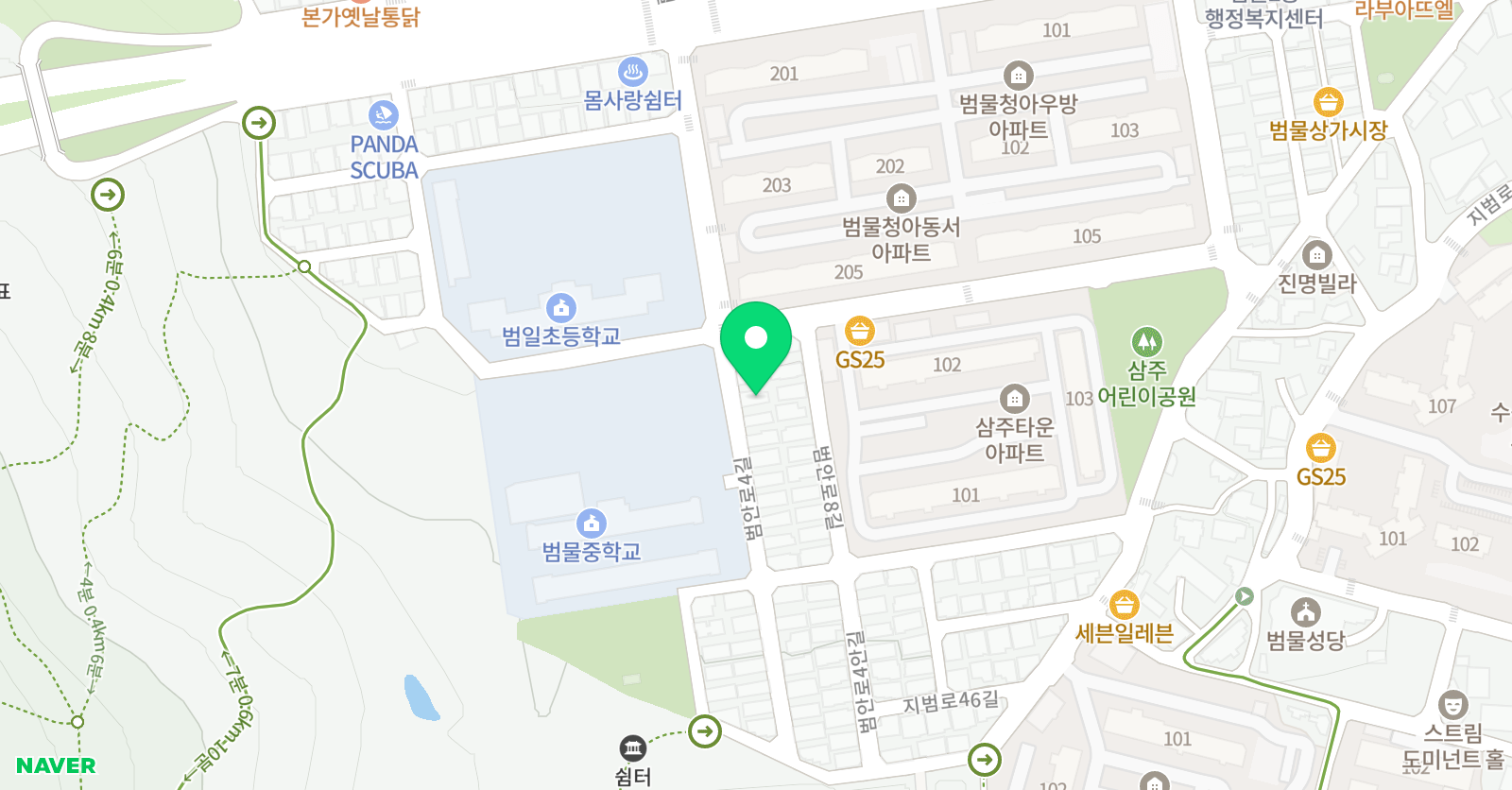 솔루니 범물교습소 위치