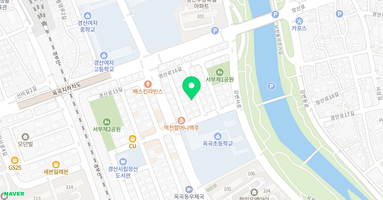 솔루니 경산옥곡 교습소 위치