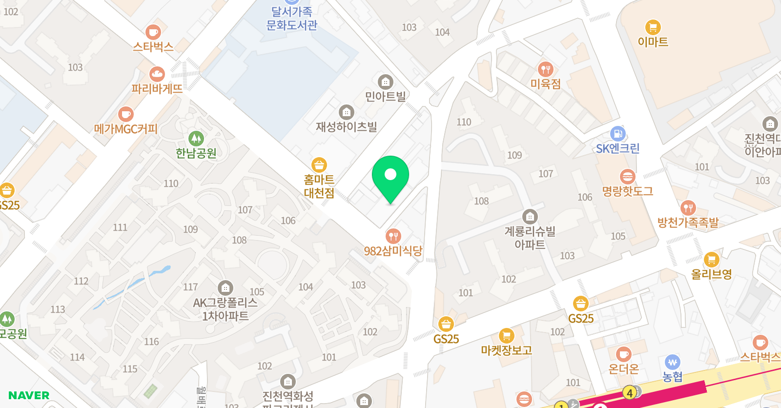 비비작아이성향 미술학원 위치