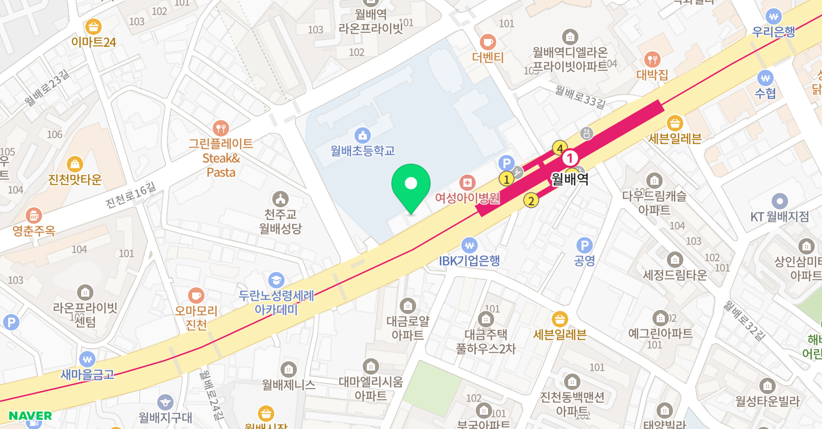 마스터 영어학원 위치