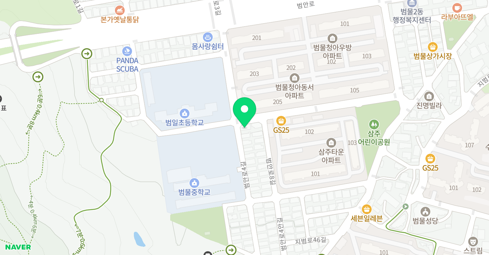 기탄사고력교실 범물범일초점 위치