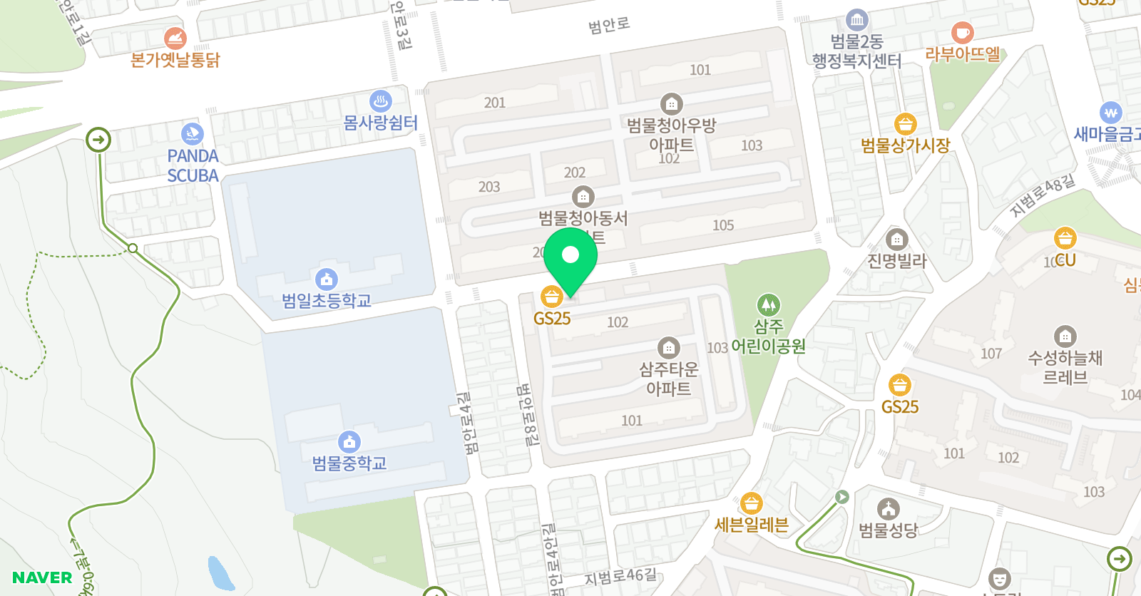 우리아이 태권도&점프스타 줄넘기클럽 위치