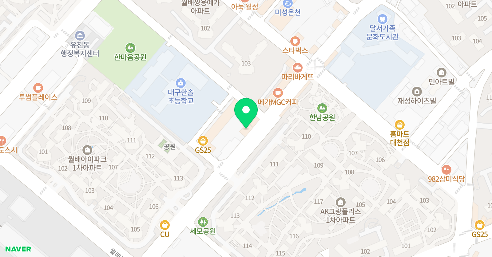 어센트 수학학원 위치