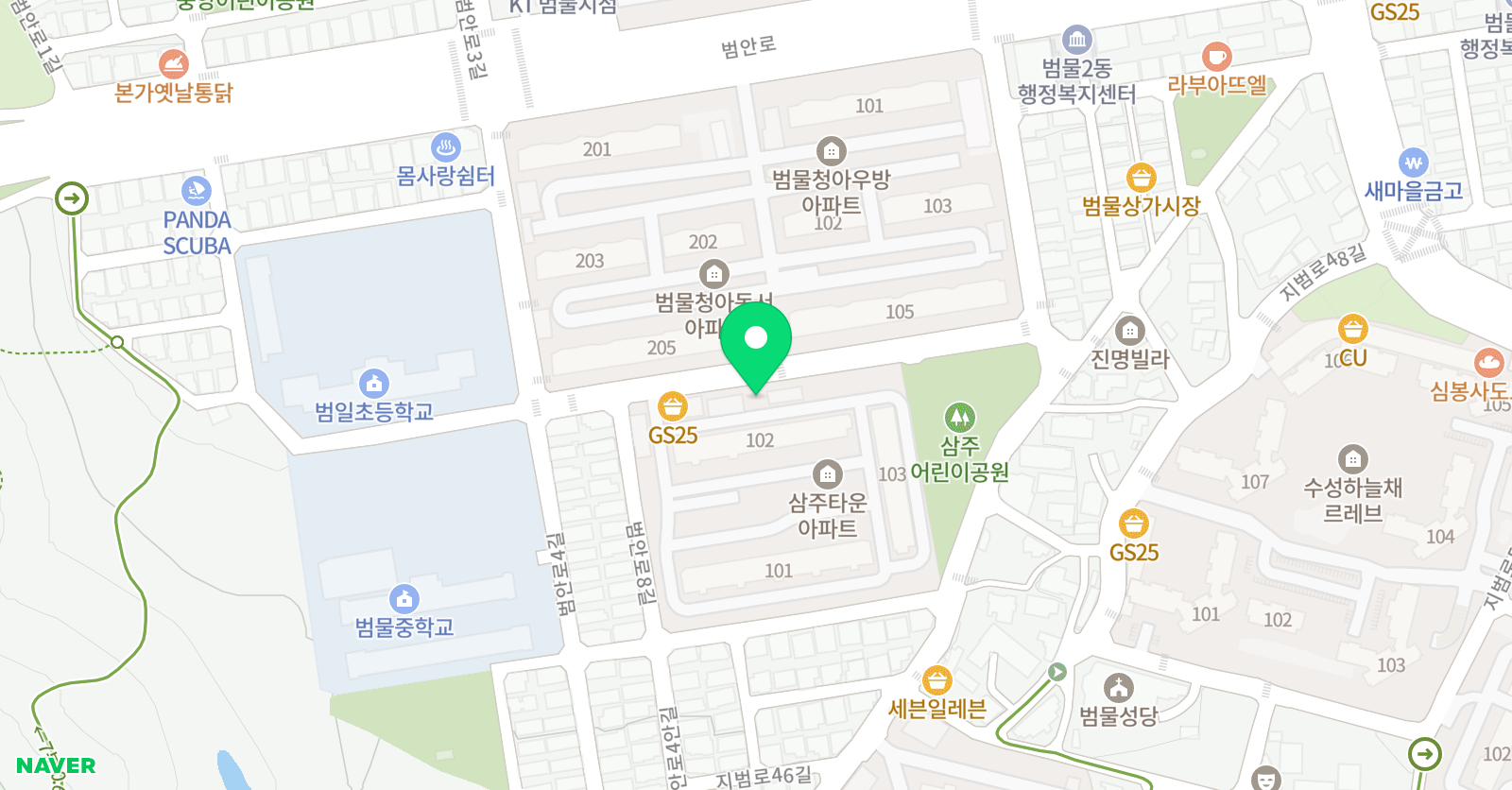 미래엔 수학 범일교실 위치