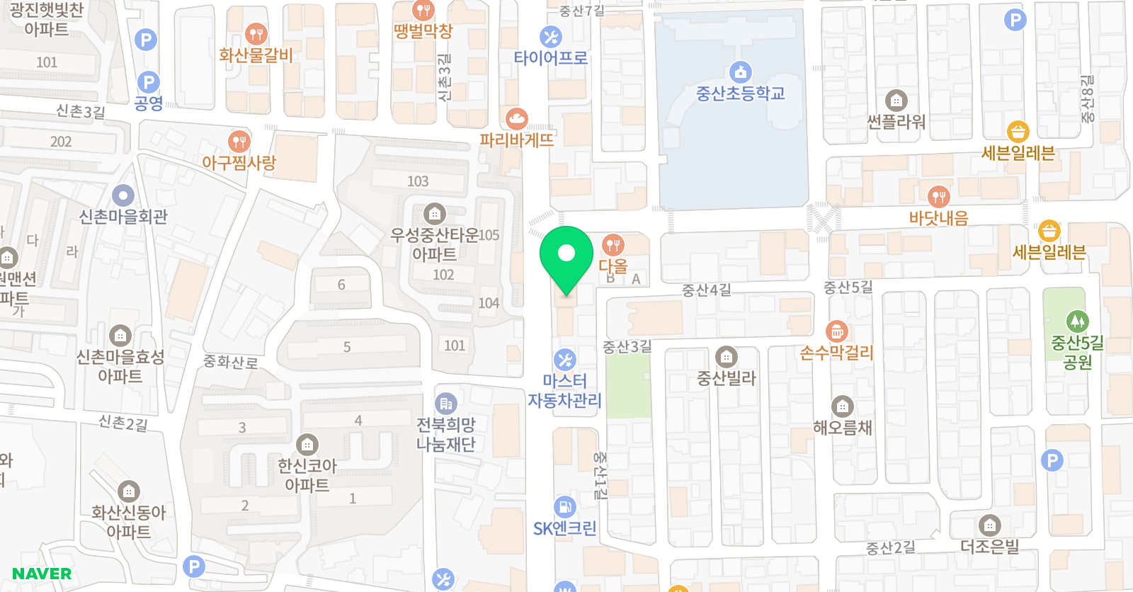 효경 석사태권도 위치