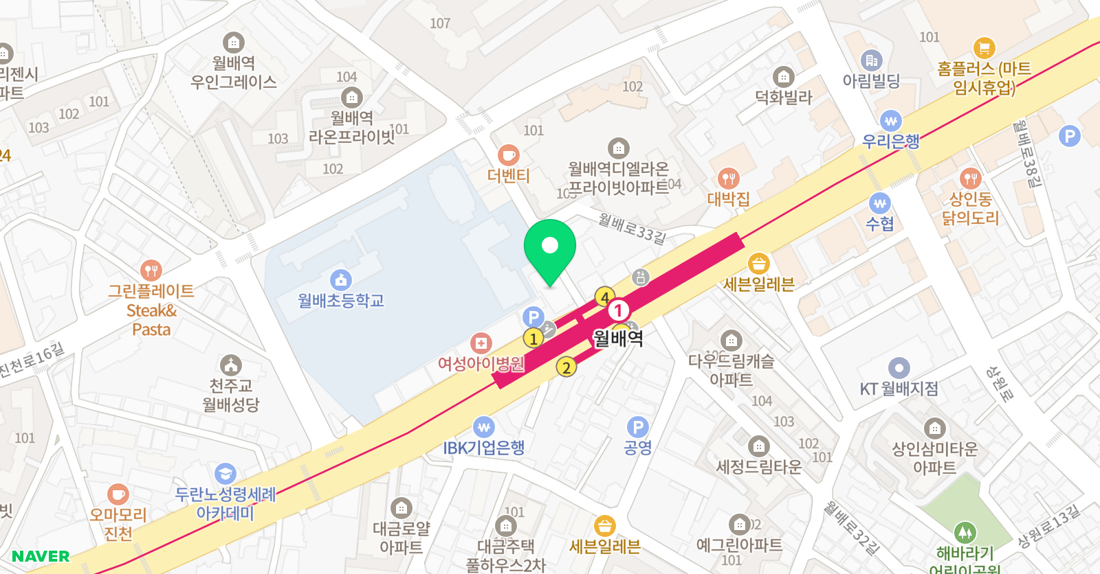 청담아이가르텐 에이프릴 어학원 대구상인캠퍼스 위치