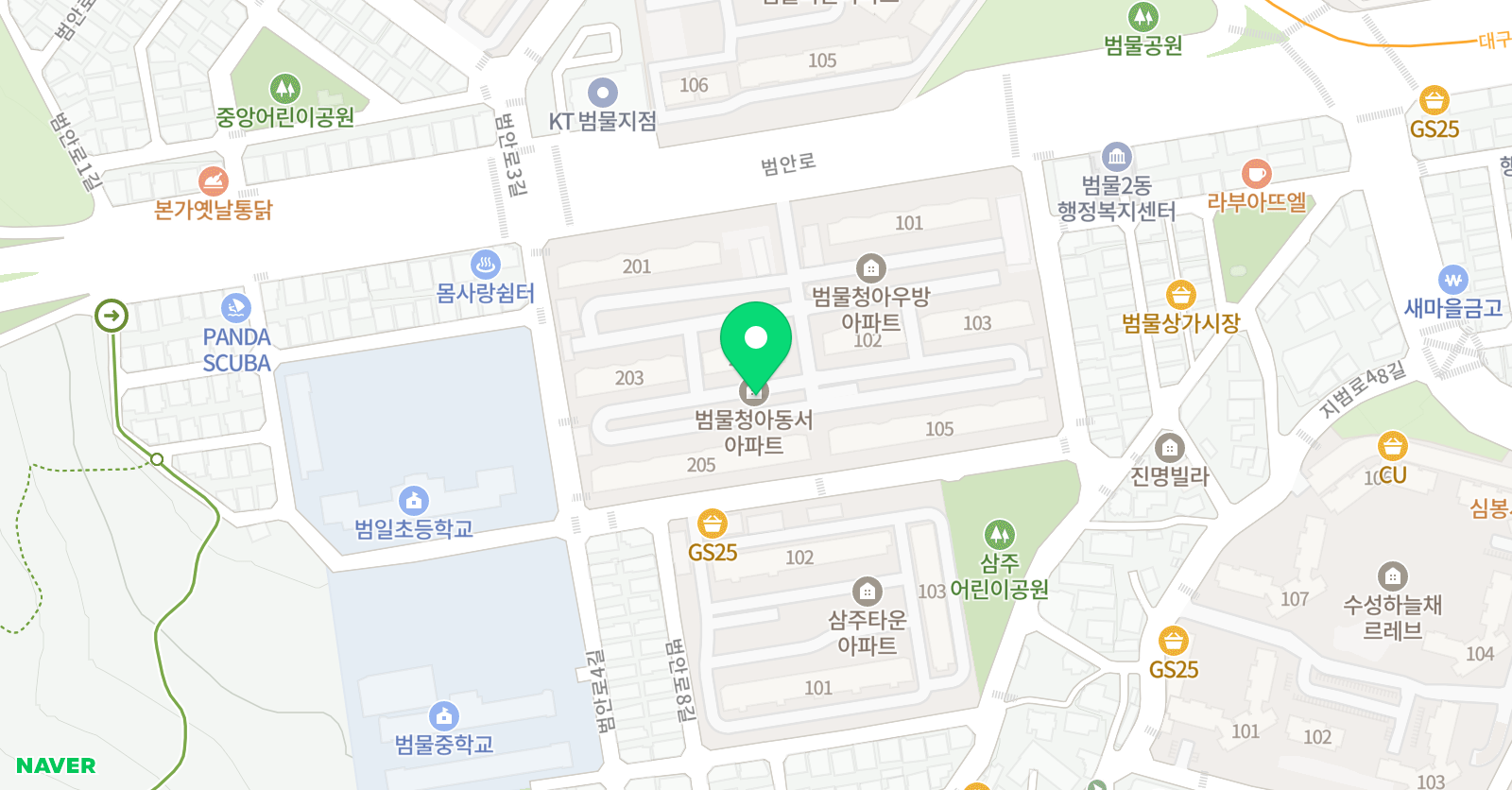아르떼홍익 미술 위치