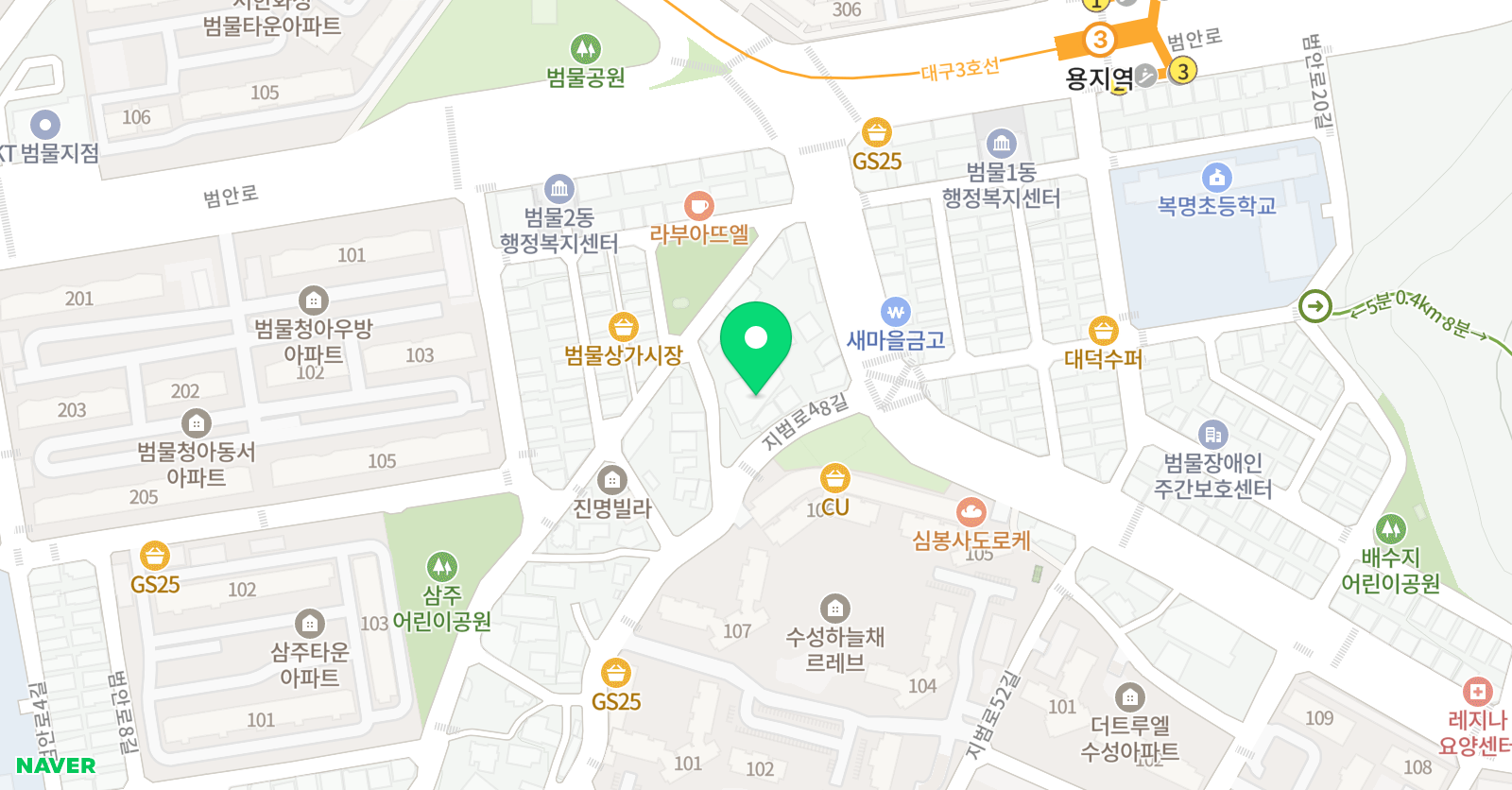 르네수학학원 위치