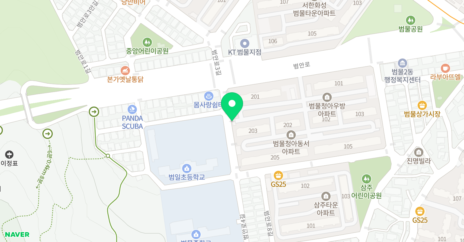 꿈꾸는꼬마화가 위치