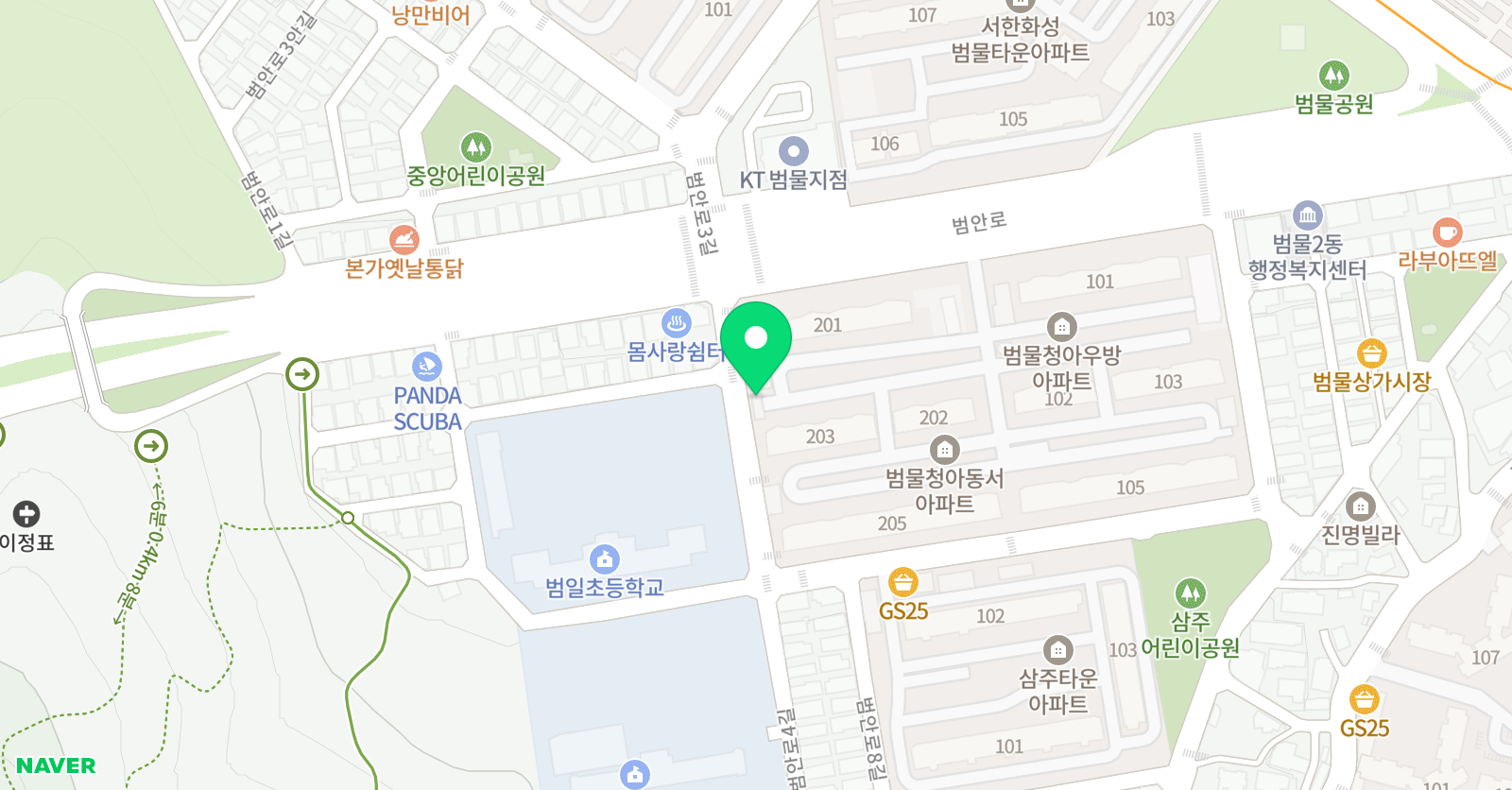잉글리쉬가든 위치