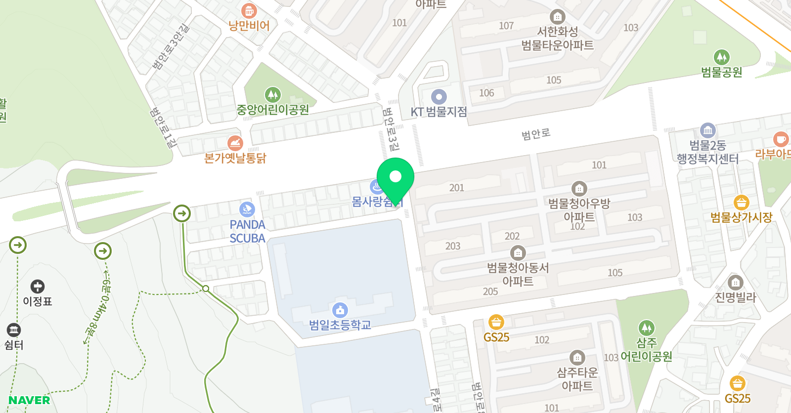 차 수학 범물캠퍼스 위치
