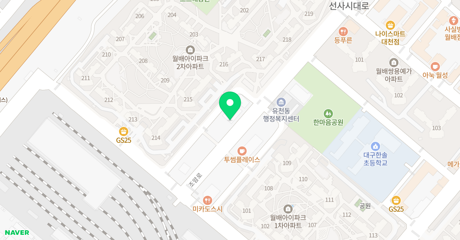 아소비 책통클럽 대구월배아이파크점 위치
