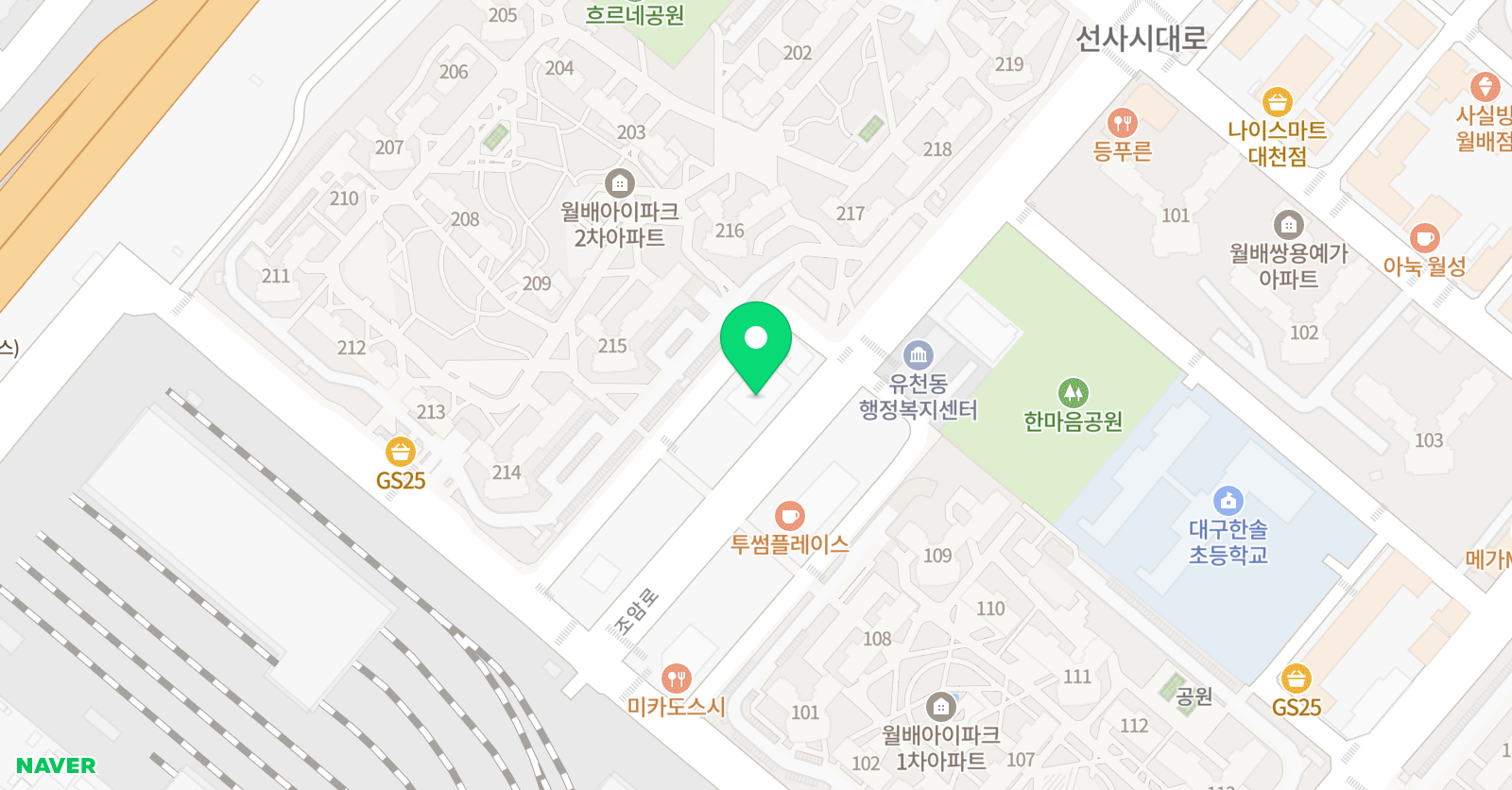 쓰담 수학학원 대천점 위치