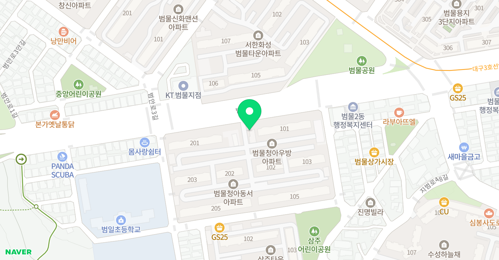 청아이쌤 수학교습소 위치